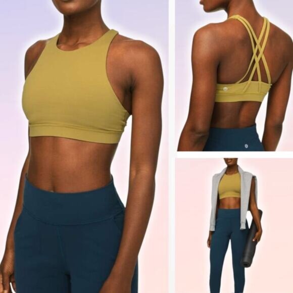 lululemon athletica Other - LULULEMON Energy Bra High Neck Grape Leaf Sz 10